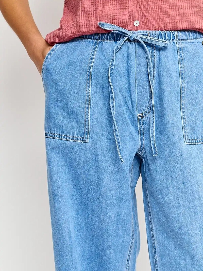 JEANS MUJER REGATTA ALGODÓN WIDE LEG FLUIDO - 4