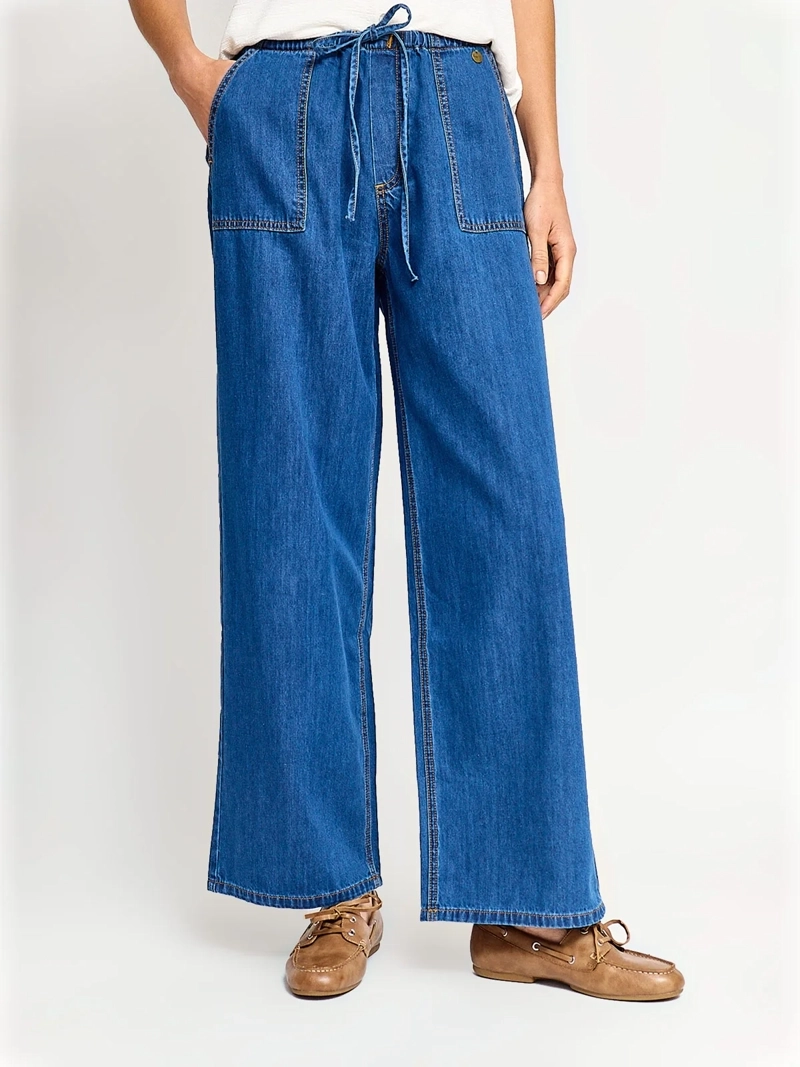 JEANS MUJER REGATTA ALGODÓN WIDE LEG FLUIDO - 2