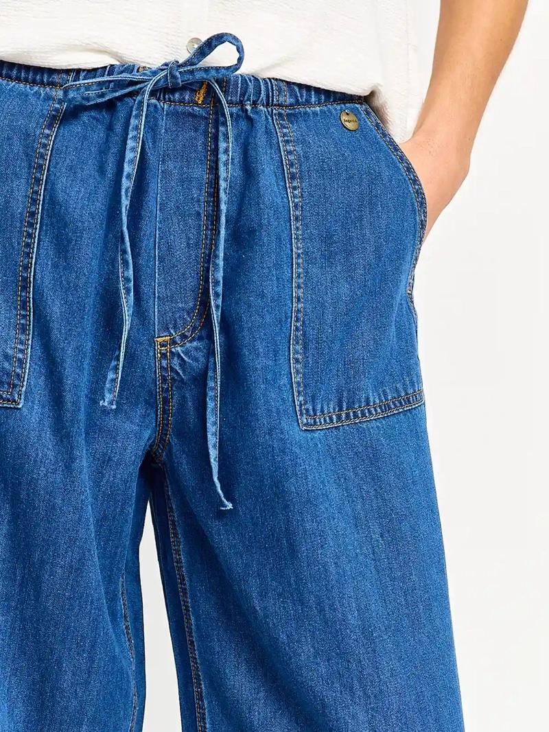 JEANS MUJER REGATTA ALGODÓN WIDE LEG FLUIDO - 4
