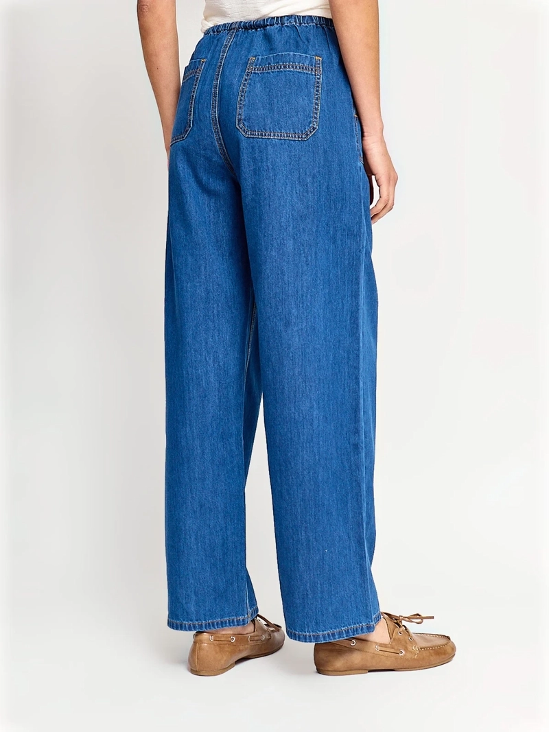 JEANS MUJER REGATTA ALGODÓN WIDE LEG FLUIDO - 3