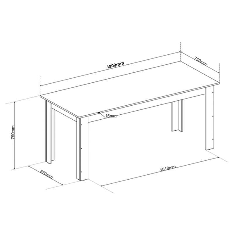 JUEGO DE COMEDOR ALTAVISION PORTO 8S MIEL - 4