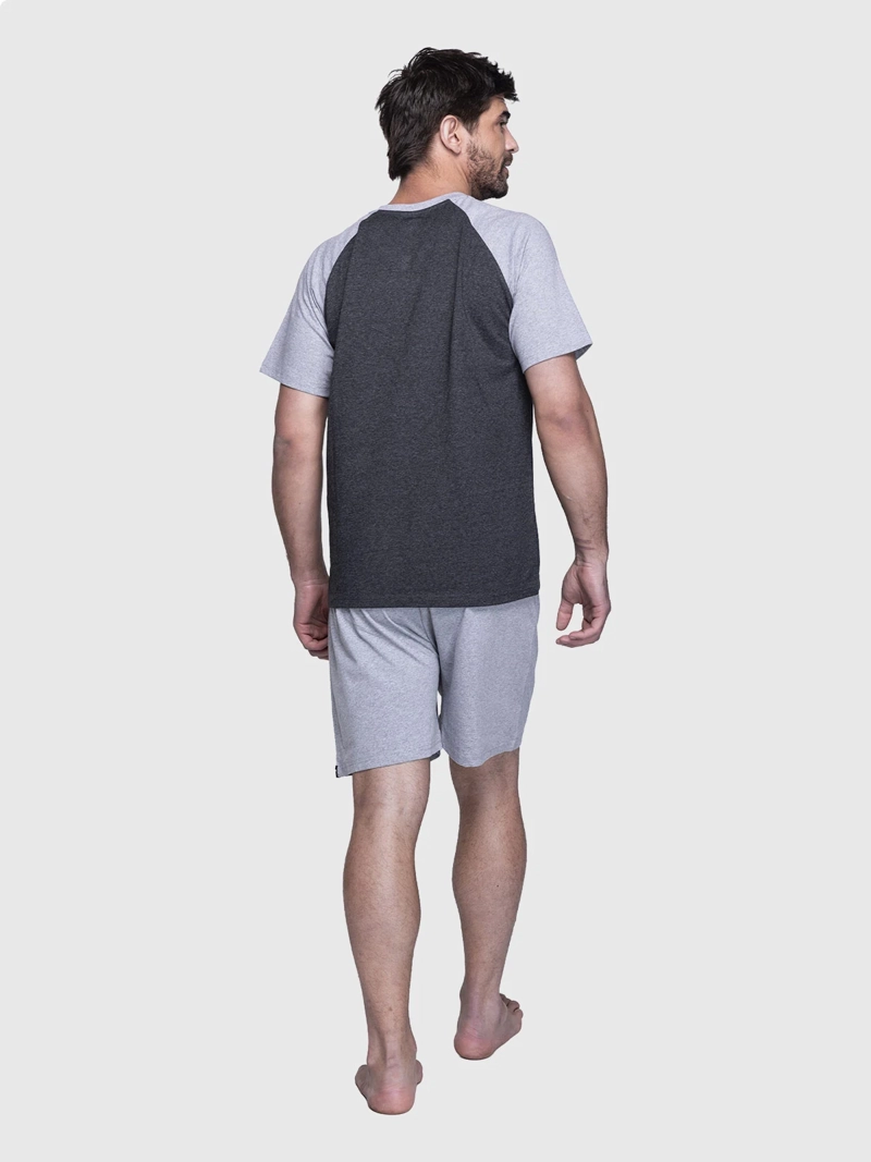 PIJAMA HOMBRE TOP ALGODÓN CORTO - 3