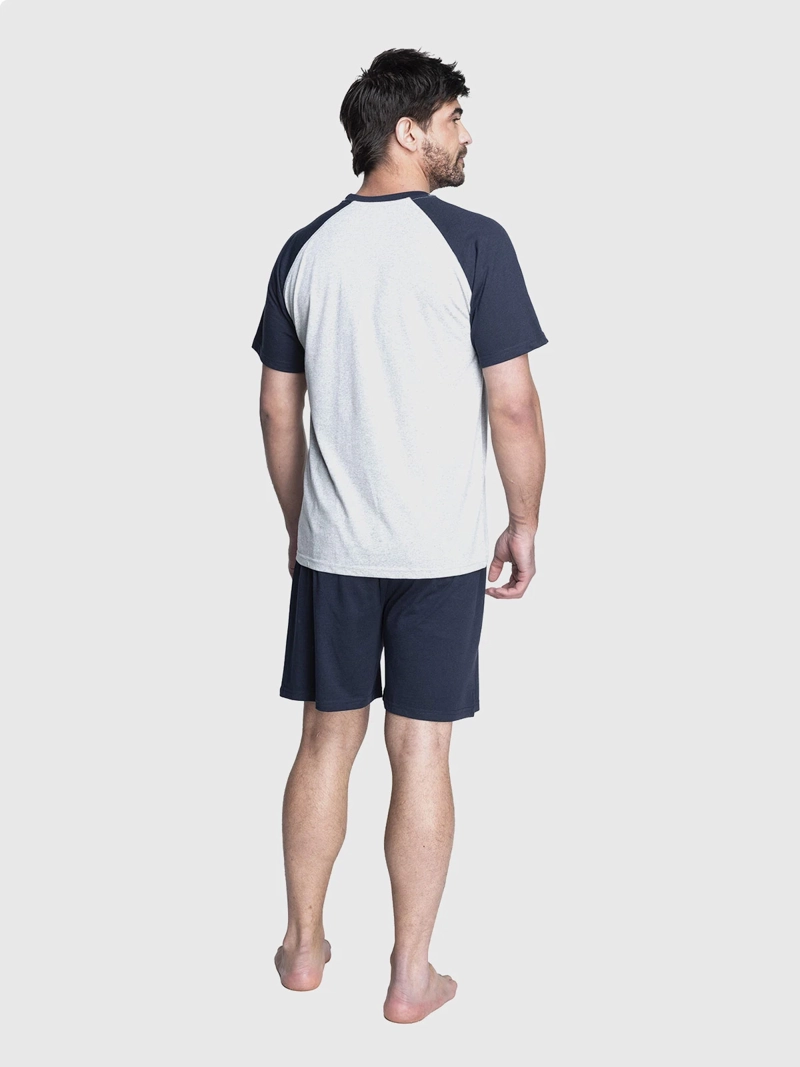 PIJAMA HOMBRE TOP ALGODÓN CORTO - 3