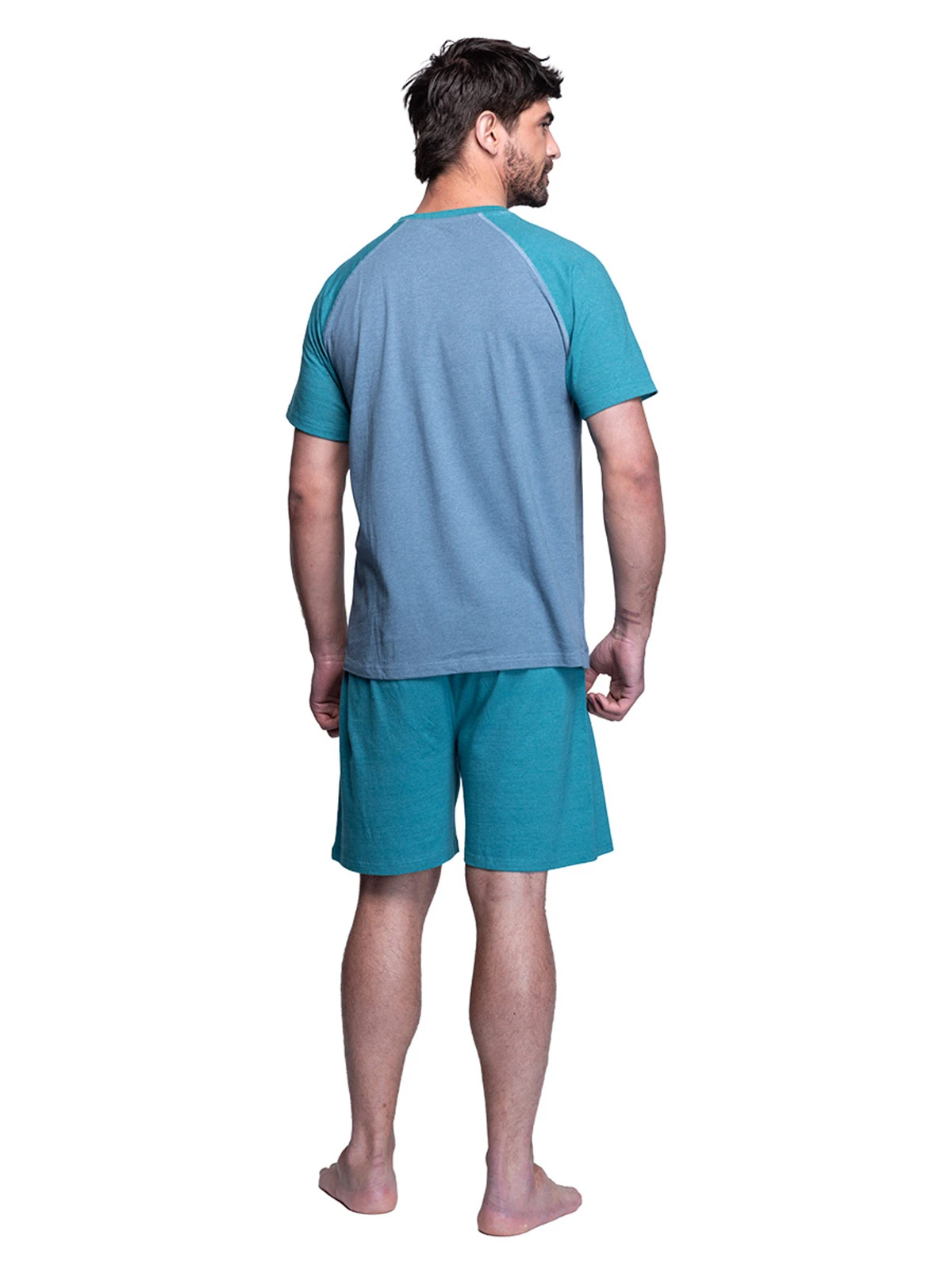 PIJAMA HOMBRE TOP ALGODÓN CORTO - 2