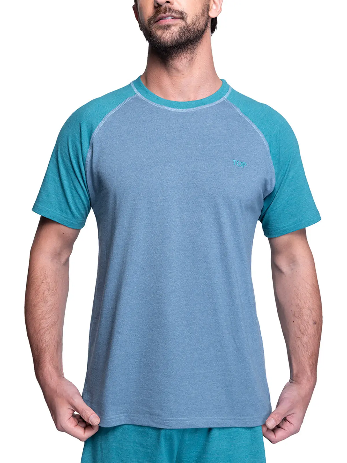 PIJAMA HOMBRE TOP ALGODÓN CORTO - 3