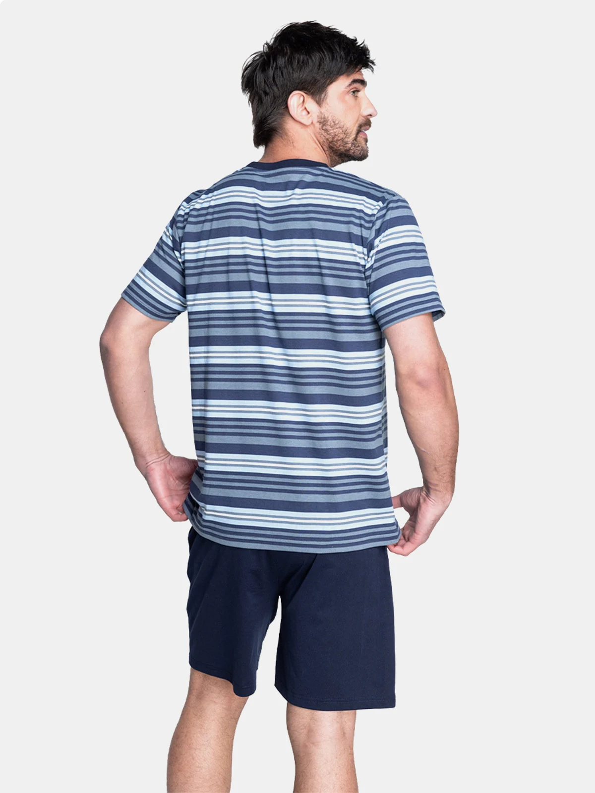 PIJAMA HOMBRE TOP ALGODÓN CORTO - 2