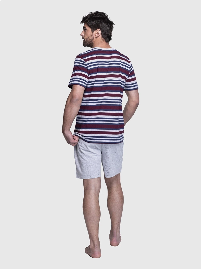PIJAMA HOMBRE TOP ALGODÓN CORTO - 3