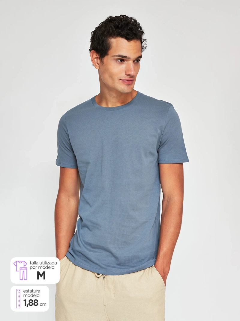 POLERA HOMBRE SFERA ALGODÓN MANGA CORTA
