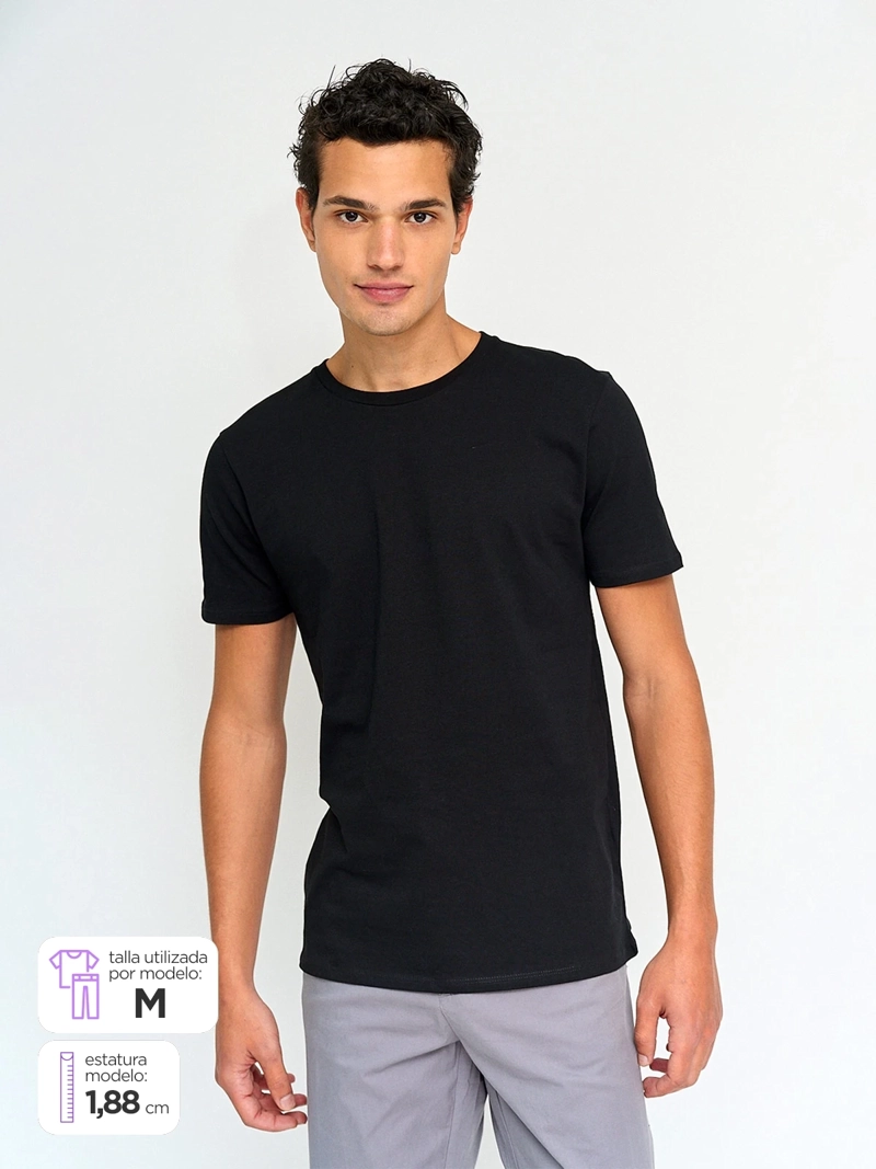 POLERA HOMBRE SFERA ALGODÓN MANGA CORTA
