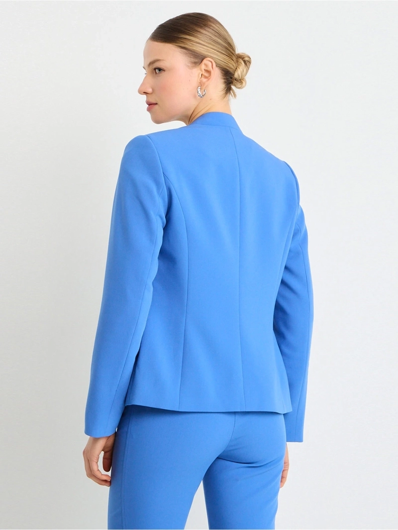 BLAZER MUJER ASH MANGA LARGA SIN SOLAPA - 2