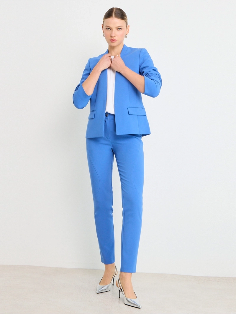 BLAZER MUJER ASH MANGA LARGA SIN SOLAPA - 4
