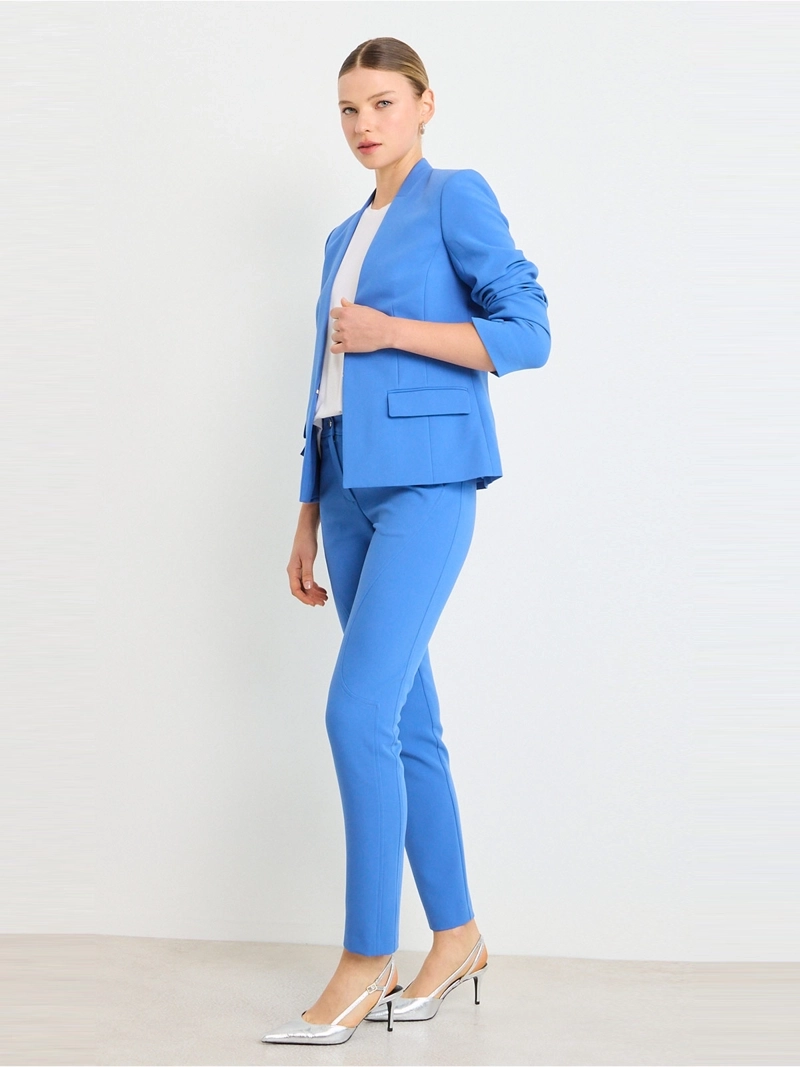 BLAZER MUJER ASH MANGA LARGA SIN SOLAPA - 5