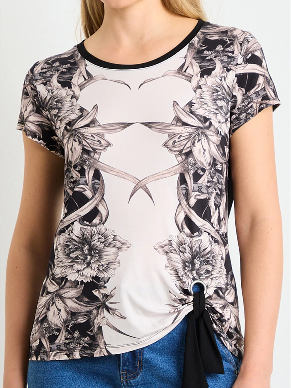 POLERA MUJER ASH ESCOTE REDONDO MANGA LARGA - 3