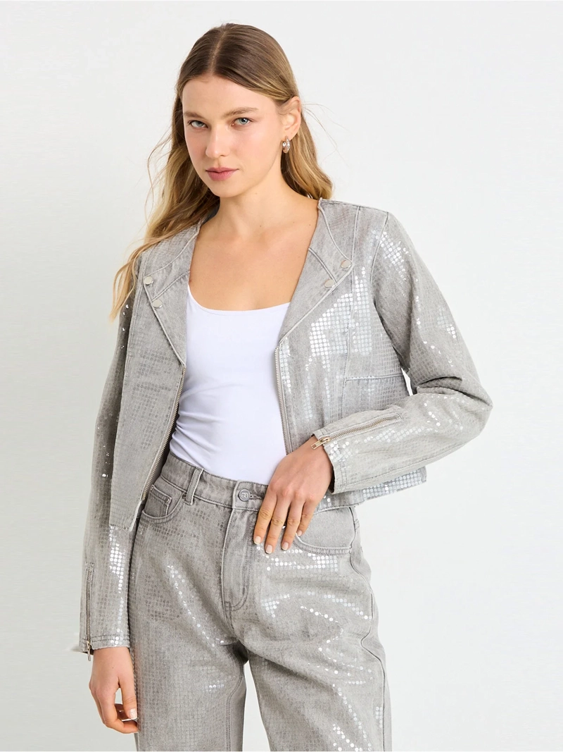 CHAQUETA MUJER ASH ALGODÓN LENTEJUELAS - 1