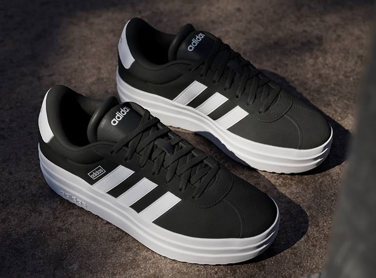 ZAPATILLAS MUJER ADIDAS CASUALES NEGRO VL COURT BOLD - 2