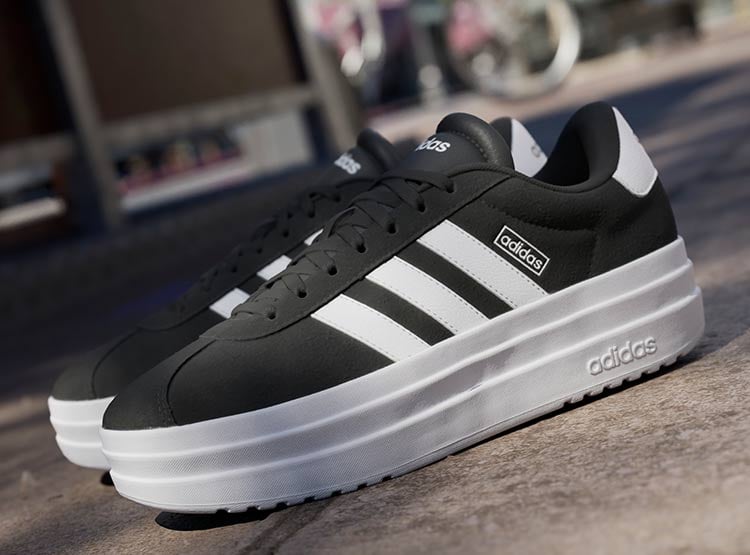 ZAPATILLAS MUJER ADIDAS CASUALES NEGRO VL COURT BOLD - 10