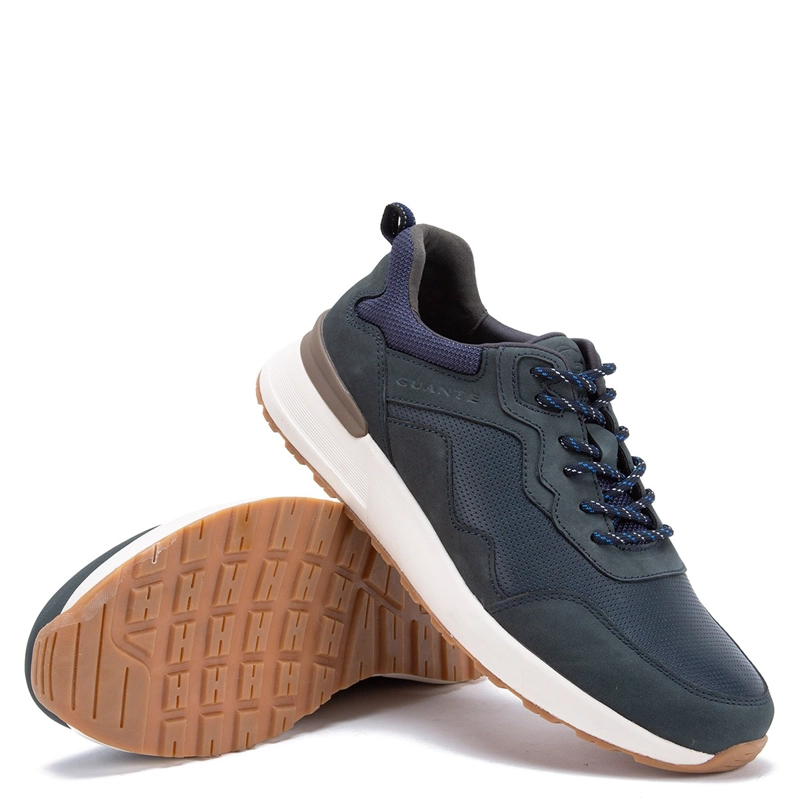 ZAPATILLAS HOMBRE GUANTE CASUAL AZUL MARINO KIOTO CUERO - 5