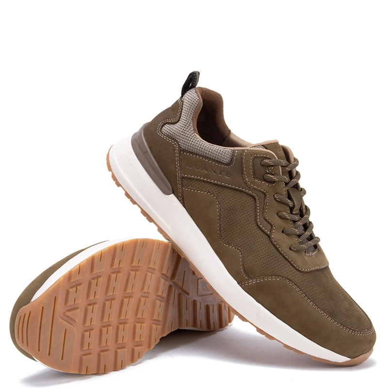 ZAPATILLAS HOMBRE GUANTE CASUALES OLIVA KIOTO CUERO - 4