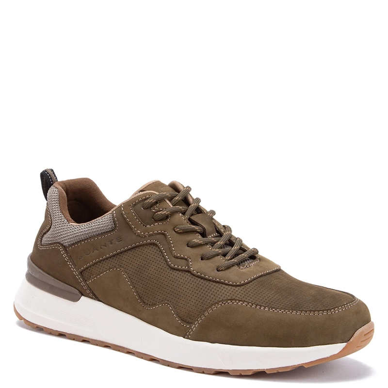 ZAPATILLAS HOMBRE GUANTE CASUALES OLIVA KIOTO CUERO - 3