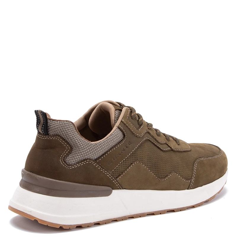 ZAPATILLAS HOMBRE GUANTE CASUALES OLIVA KIOTO CUERO - 5