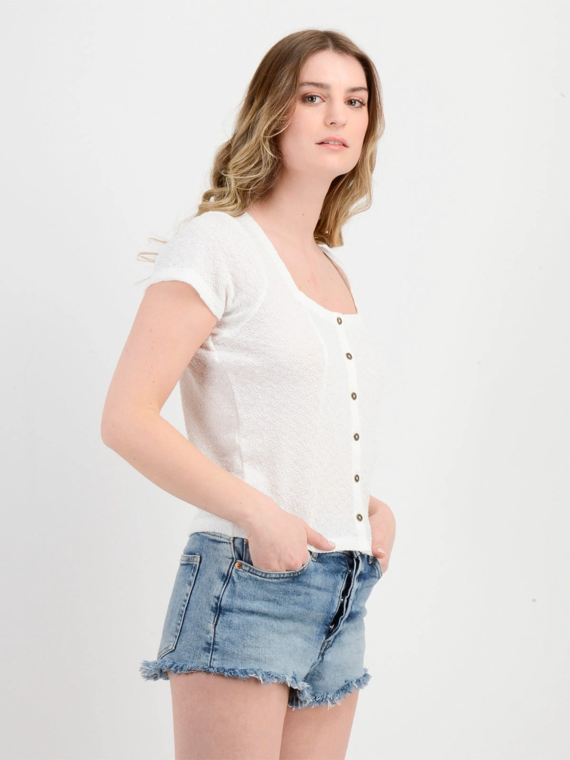 POLERA MUJER O'NEILL ALGODÓN MANGA CORTA JACKIE - 3