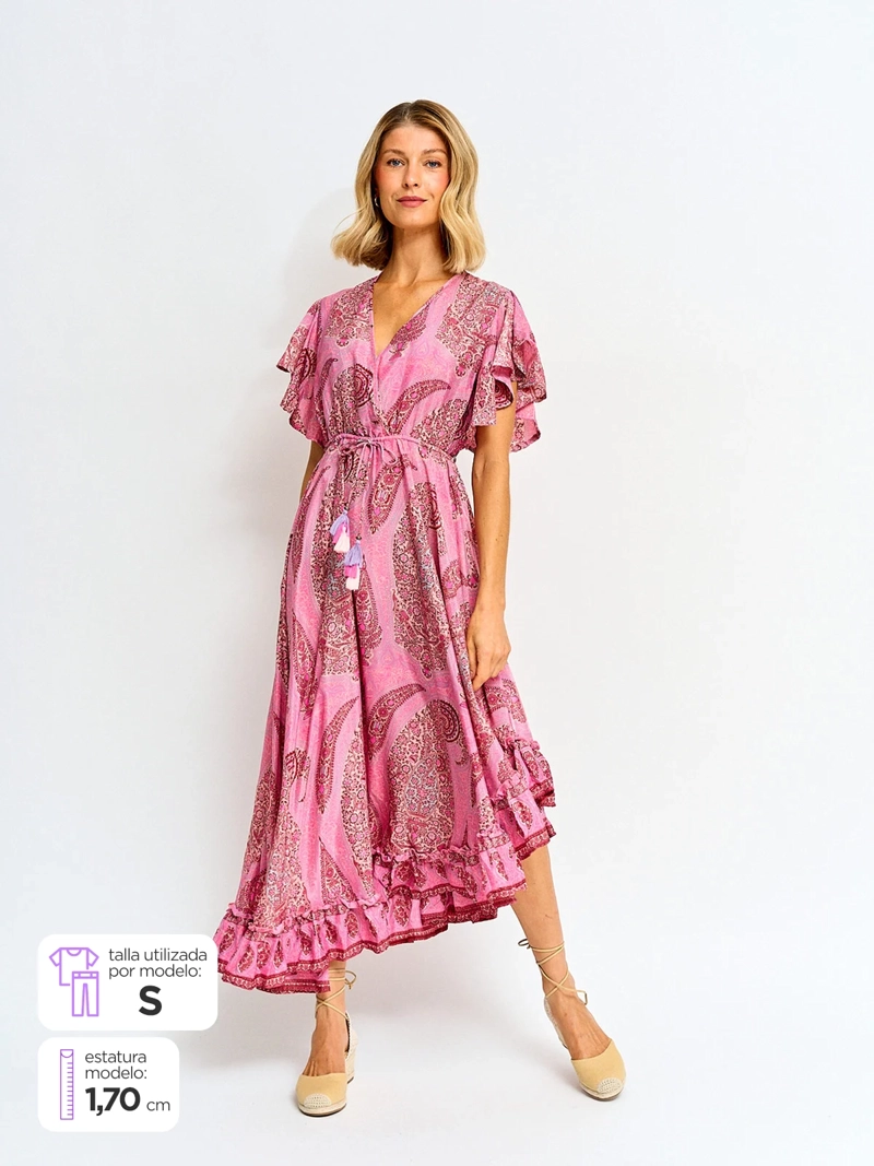 VESTIDO MUJER TATIENNE LARGO ESTAMPADO - 1