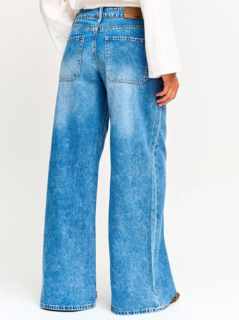 JEANS MUJER AEROPOSTALE ALGODÓN ANCHO - 3