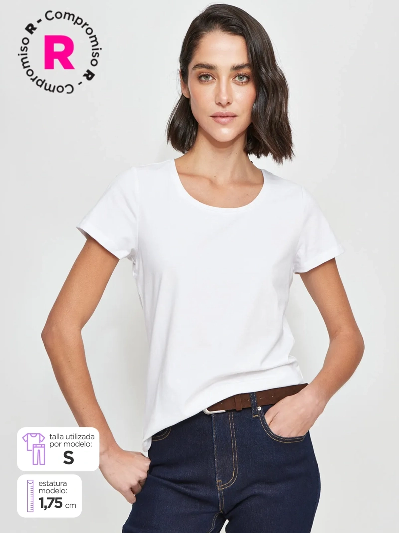 POLERA MUJER MARQUIS ALGODÓN MANGA CORTA