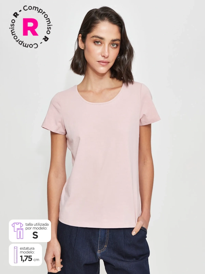 POLERA MUJER MARQUIS ALGODÓN MANGA CORTA