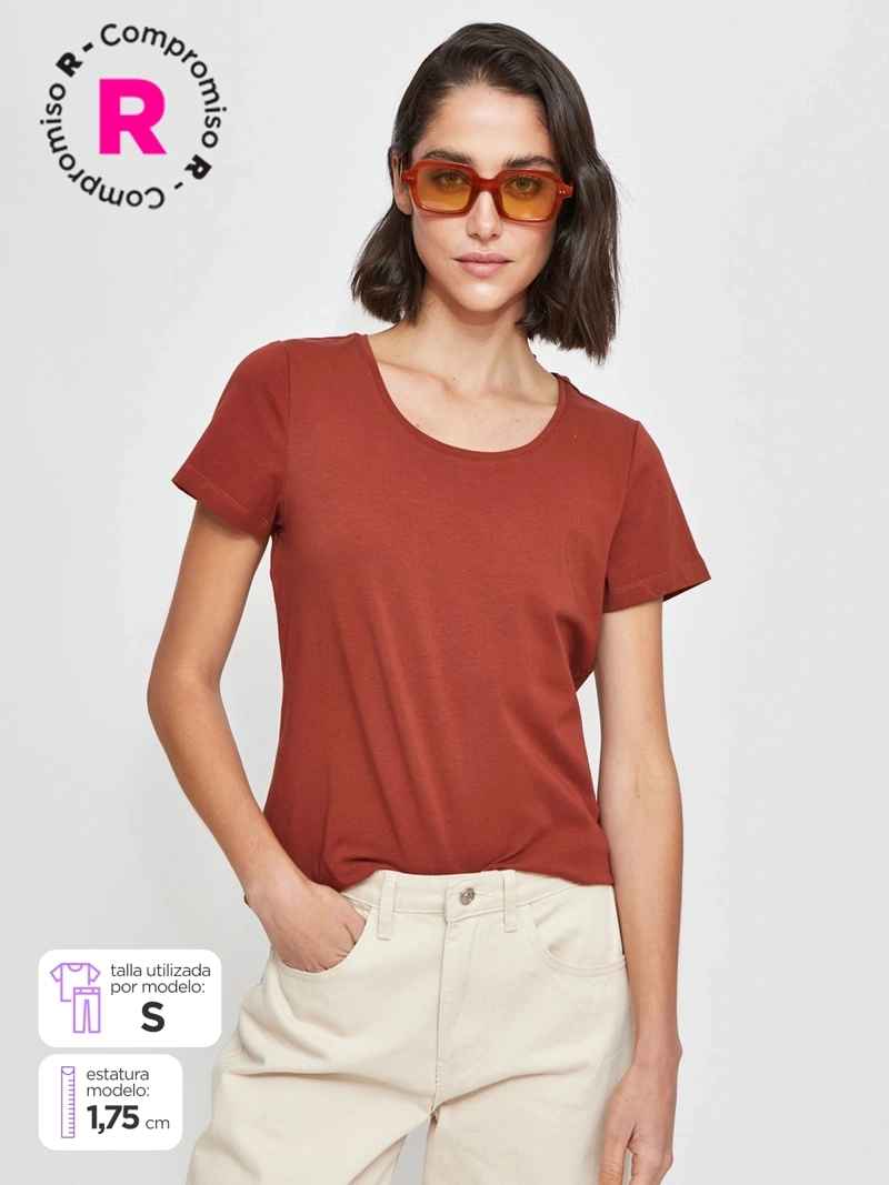 POLERA MUJER MARQUIS ALGODÓN MANGA CORTA