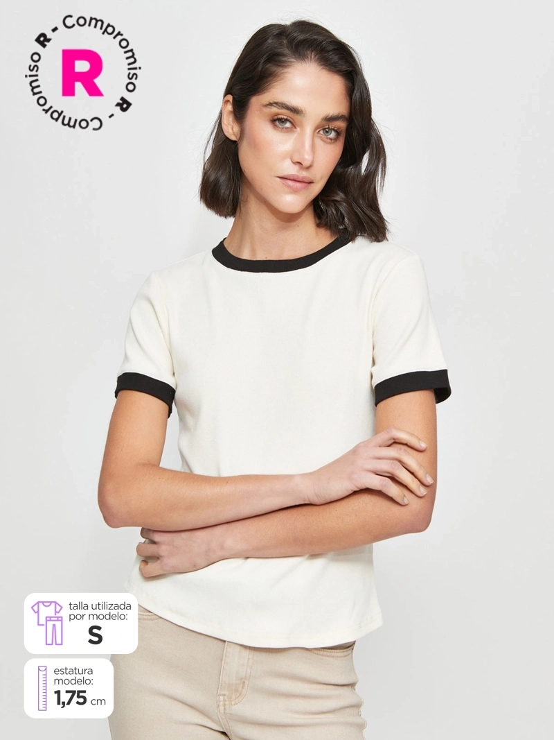POLERA MUJER MARQUIS ALGODÓN MANGA CORTA - 1
