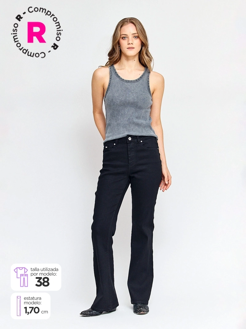 JEANS MUJER PEPE JEANS ALGODÓN FLARE - 1