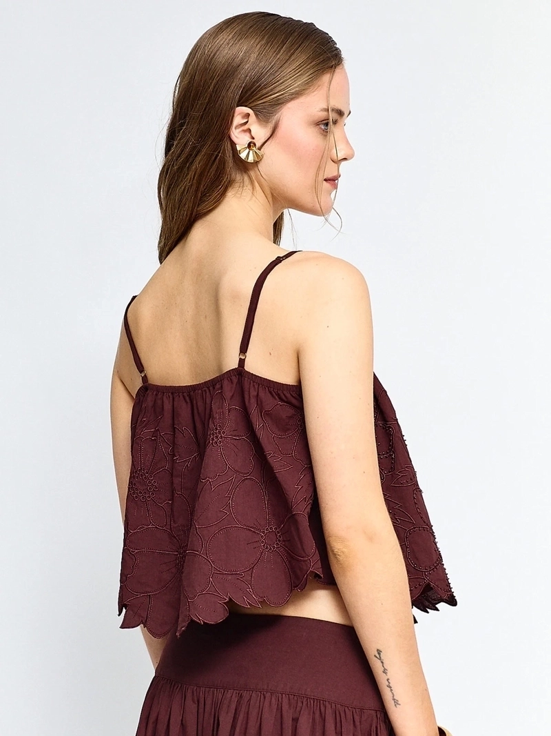 BLUSA MUJER MARQUIS ALGODÓN PABILO BORDADA - 2
