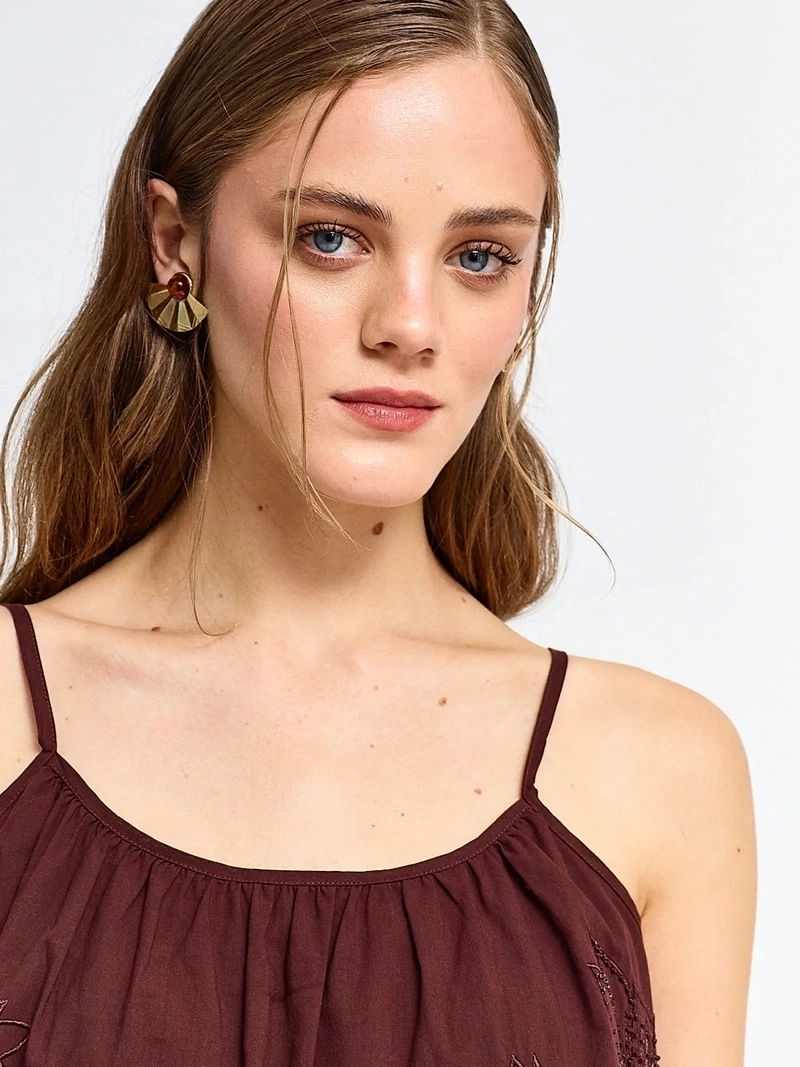 BLUSA MUJER MARQUIS ALGODÓN PABILO BORDADA - 3