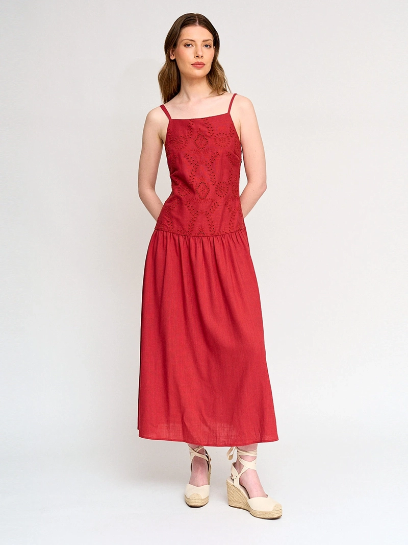 VESTIDO MUJER MARQUIS TALLE LARGO RECOGIDO - 2