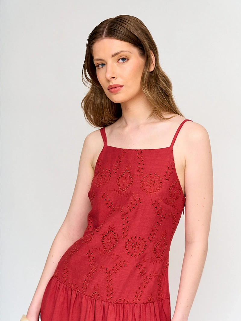 VESTIDO MUJER MARQUIS TALLE LARGO RECOGIDO - 4
