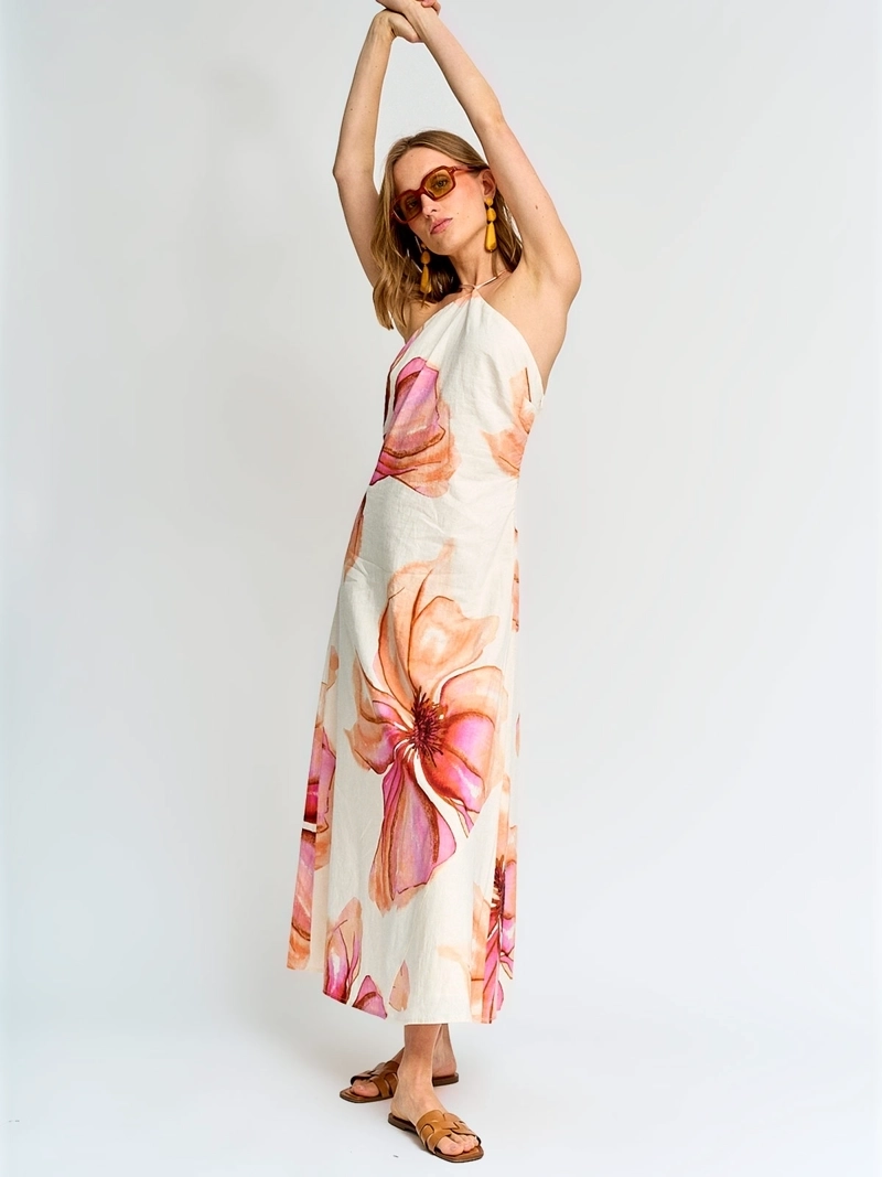 VESTIDO MUJER MARQUIS LINO HALTER - 2