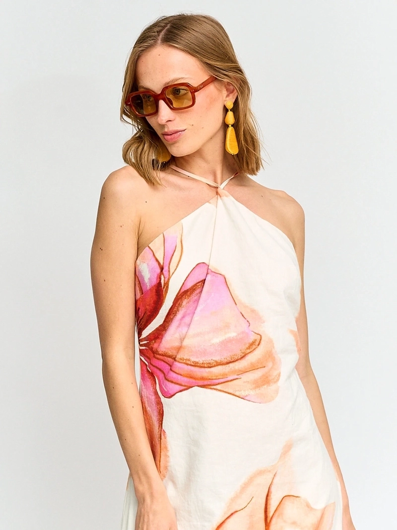 VESTIDO MUJER MARQUIS LINO HALTER - 4