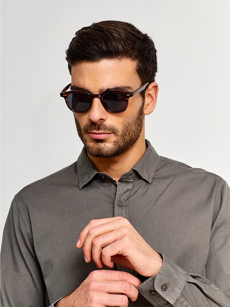 CAMISA HOMBRE CACHAREL ALGODÓN MANGA LARGA LAVADA - 3