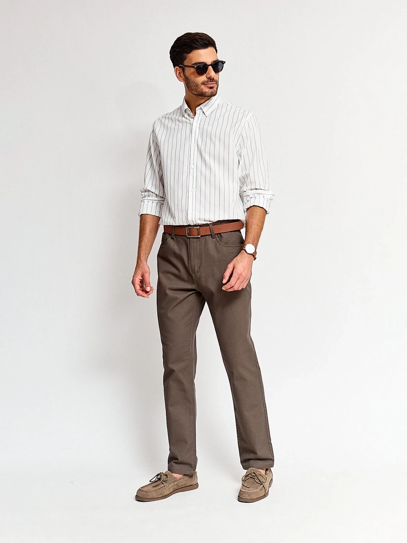 CAMISA HOMBRE REGATTA ALGODÓN MANGA LARGA - 4