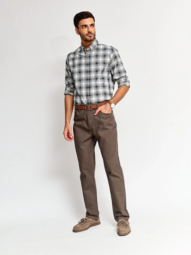 CAMISA HOMBRE REGATTA ALGODÓN MANGA LARGA - 4