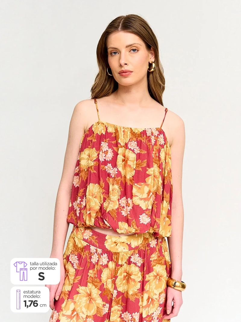 MARQUIS BLUSA MUJER MARQUIS GLOBO PABILOS ESTAMPADA