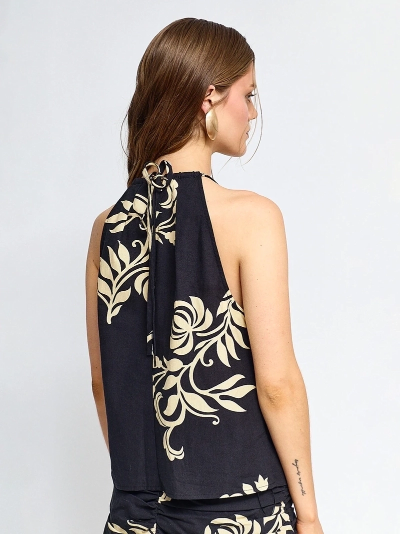 BLUSA MUJER MARQUIS LINO HALTER ESTAMPADO - 2