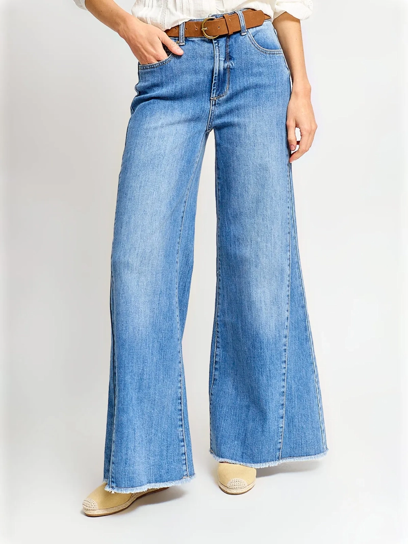 JEANS MUJER TATIENNE ALGODÓN RECTO CINTURÓN - 2