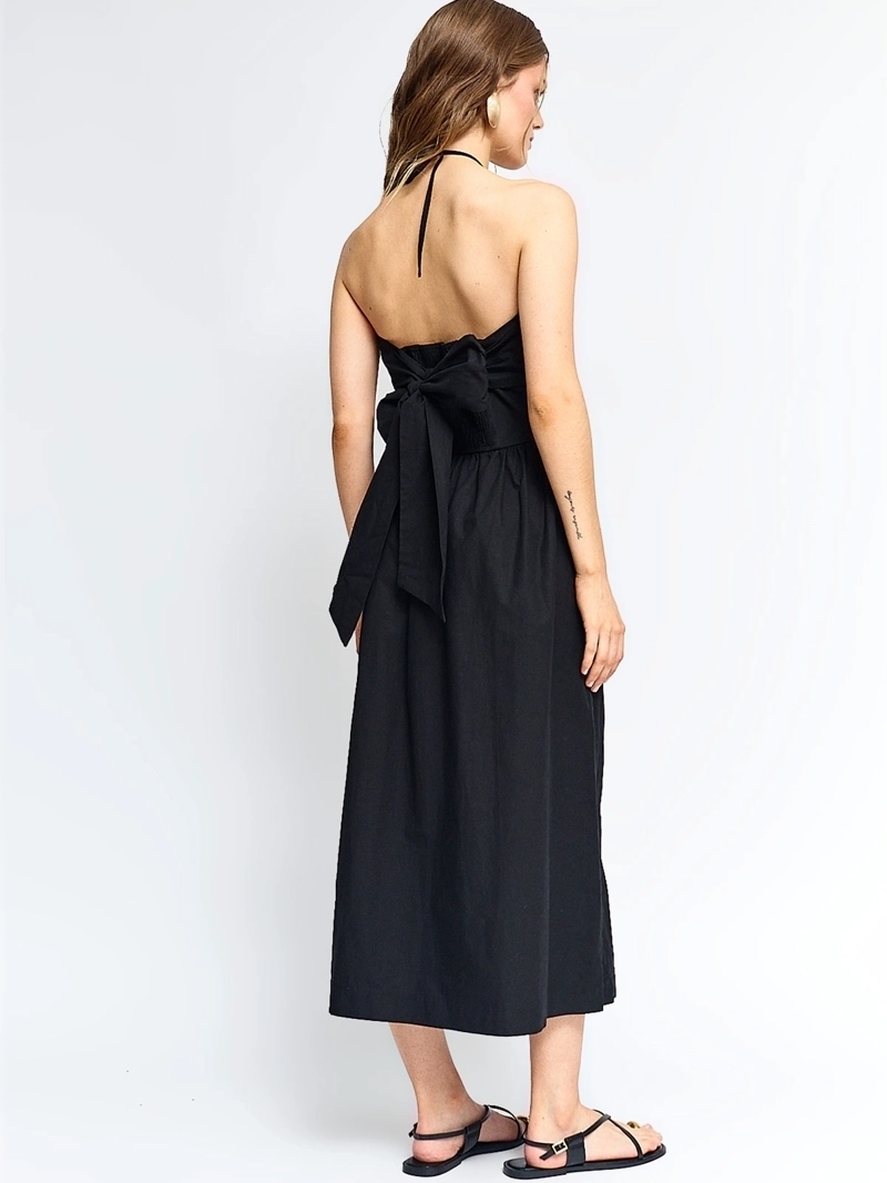 VESTIDO MUJER MARQUIS ALGODÓN MIDI DRAPEADO - 4