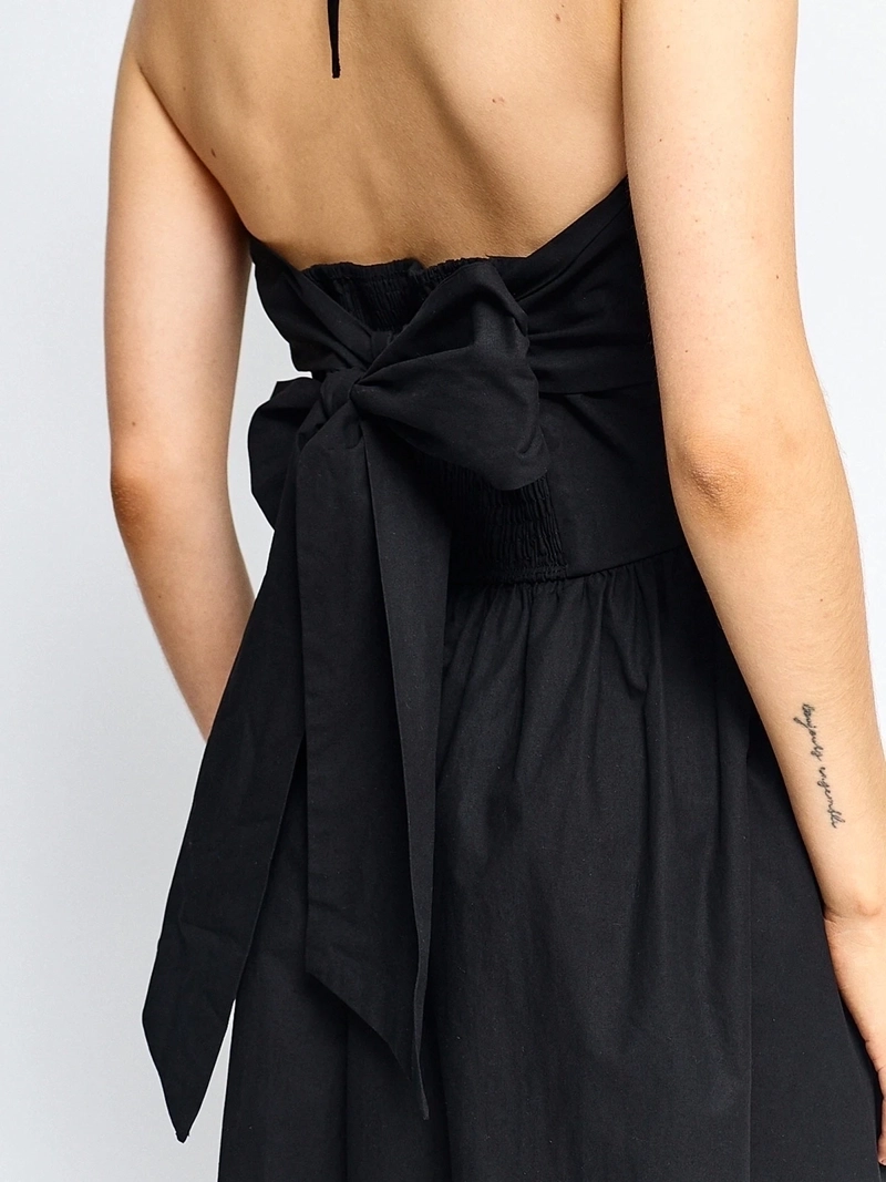 VESTIDO MUJER MARQUIS ALGODÓN MIDI DRAPEADO - 6