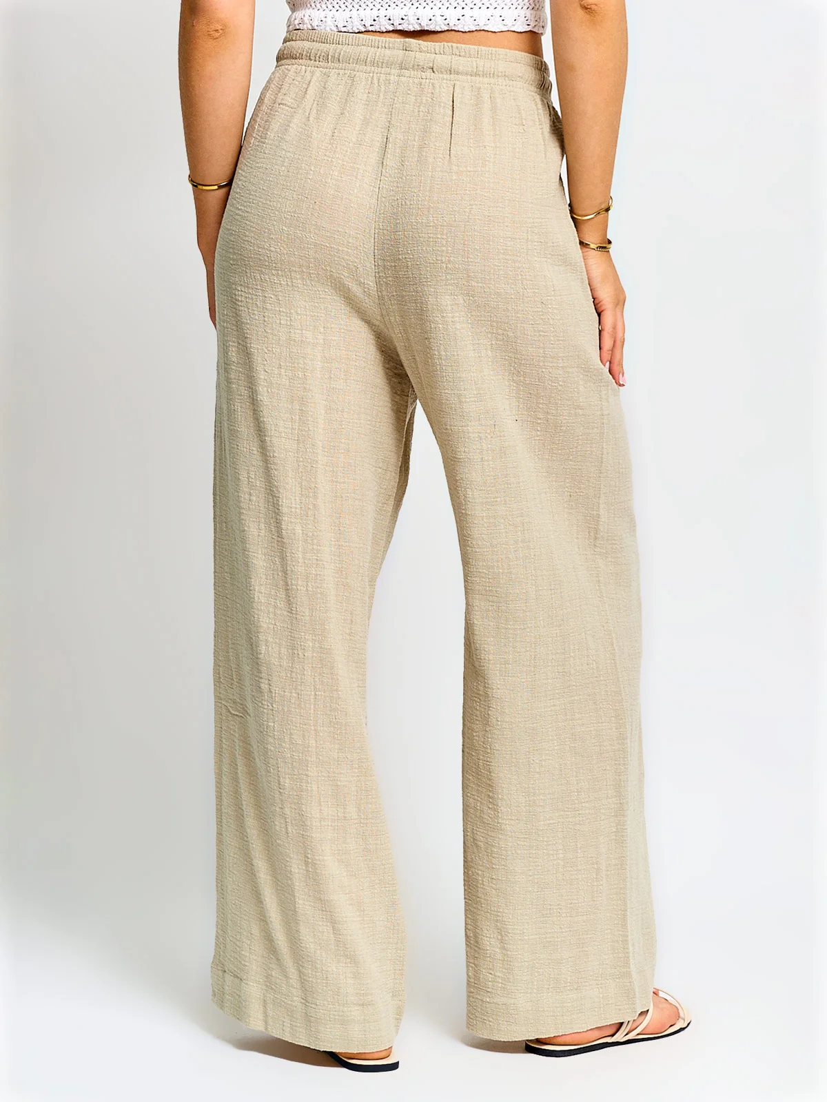 PANTALÓN MUJER INDEX ALGODÓN FLUIDO - 3