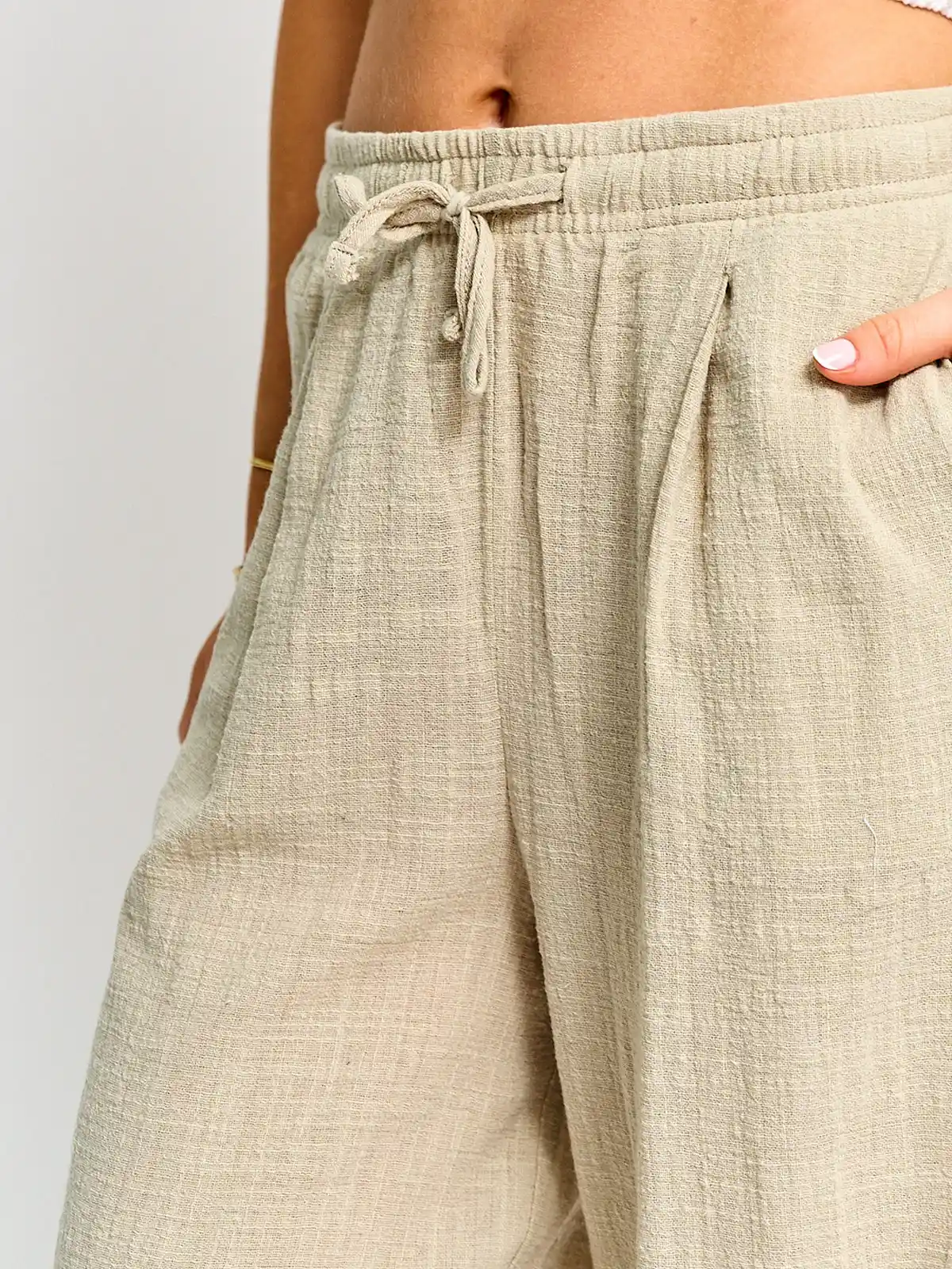 PANTALÓN MUJER INDEX ALGODÓN FLUIDO - 4