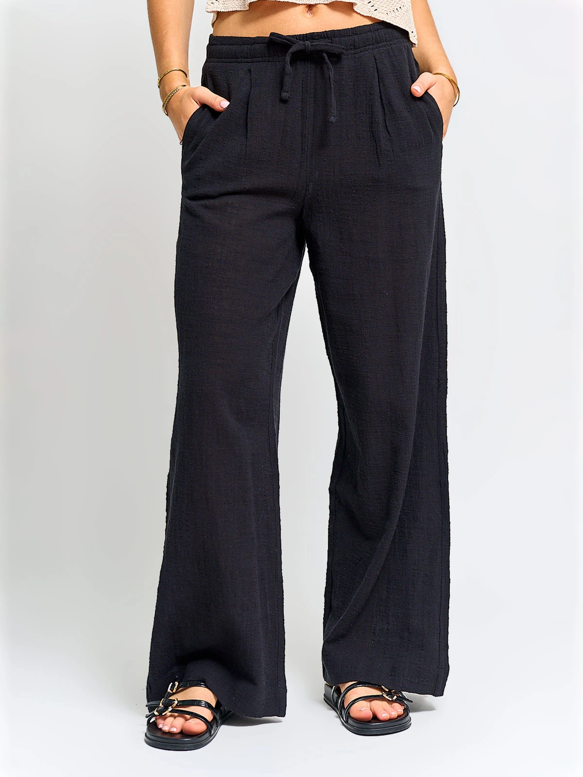 PANTALÓN MUJER INDEX ALGODÓN FLUIDO - 2