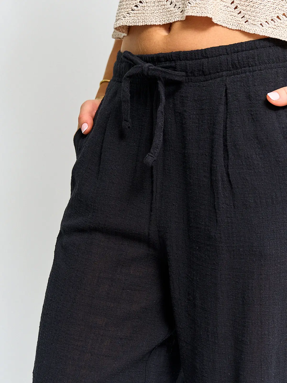 PANTALÓN MUJER INDEX ALGODÓN FLUIDO - 4